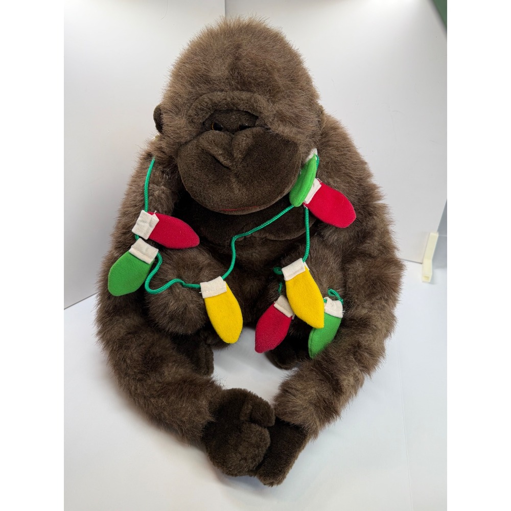 Vintage Commonwealth Plush Gorilla Brown Ape‎ Stuffed Animal